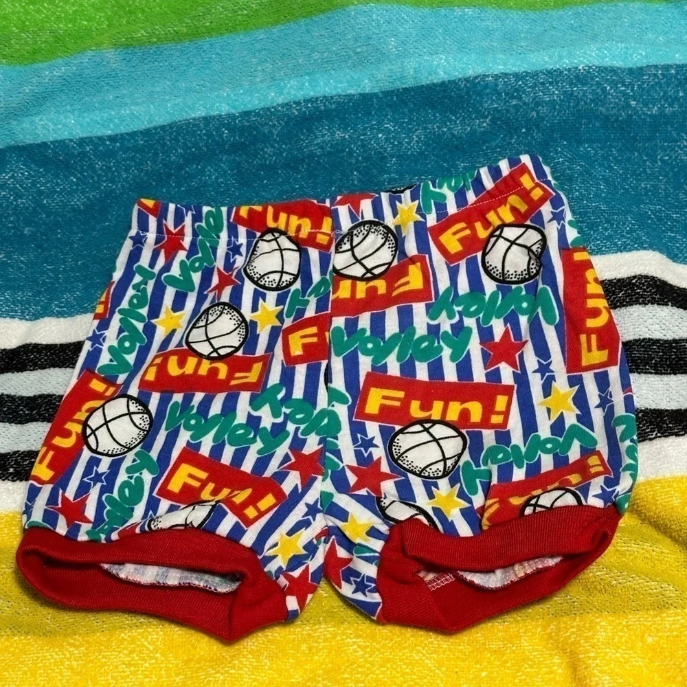 Cute beach volleyball shirt & short set by Cuties by Judy. Size 6-9 months. New!